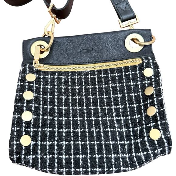 Hammitt Tony Small Crossbody Limited Edition Midnight Trellis Brushed Gold Tone - Picture 2 of 9